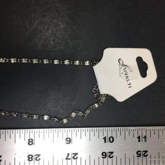 Luvalti Silver Pendant Necklace Crescent Moon Blue Purple Galaxy Retro BoHo - Picture 6 of 6